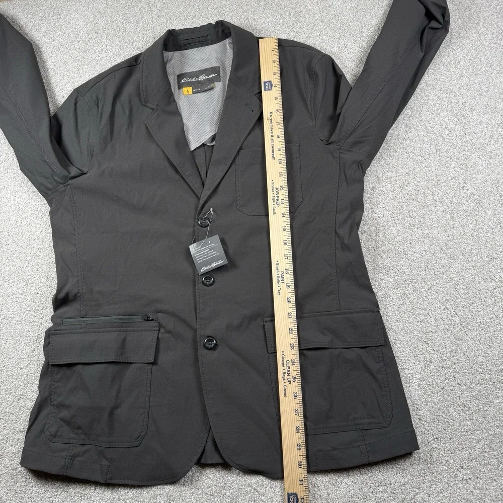 New Mens Eddie Bauer Travex Voyager 2.0 Blazer‎ Size 46 Gray Jacket